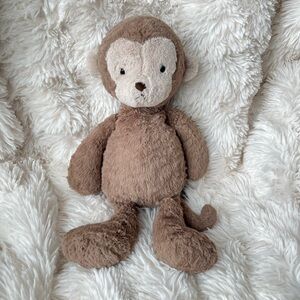 Jellycat Rolie Polie Monkey 13” Plush Rare Brown Stuffed Animal Stuffie